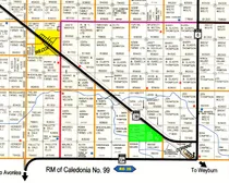 RM 129 map highlighted