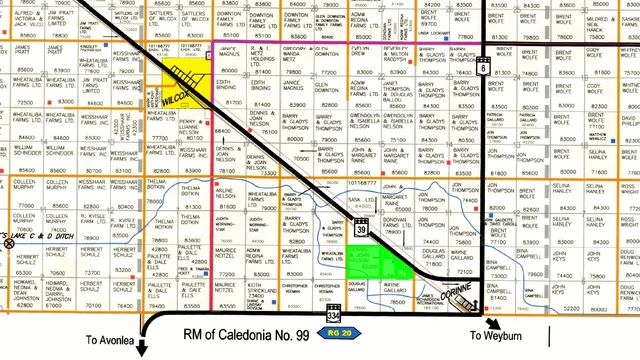 RM 129 map highlighted