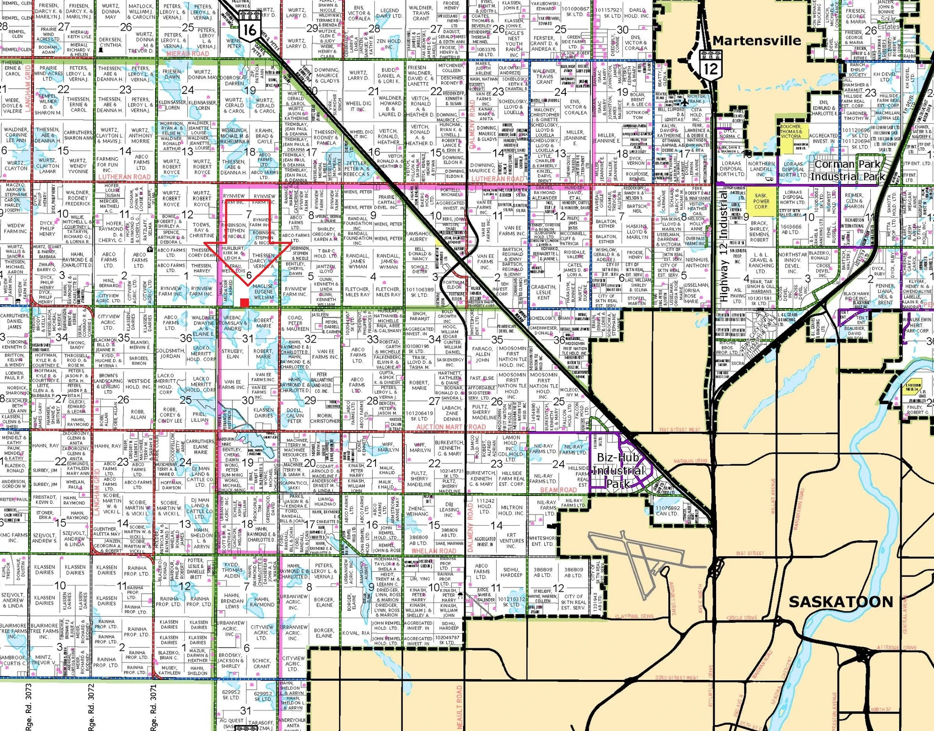 RM 344 Map highlighted 10ac