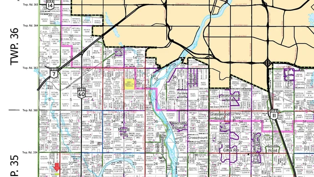 RM 344 map highlighted