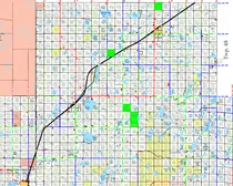 RM 464 map highlighted