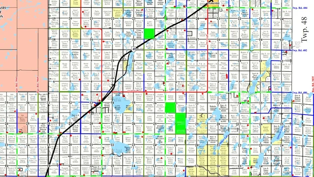 RM 464 map highlighted