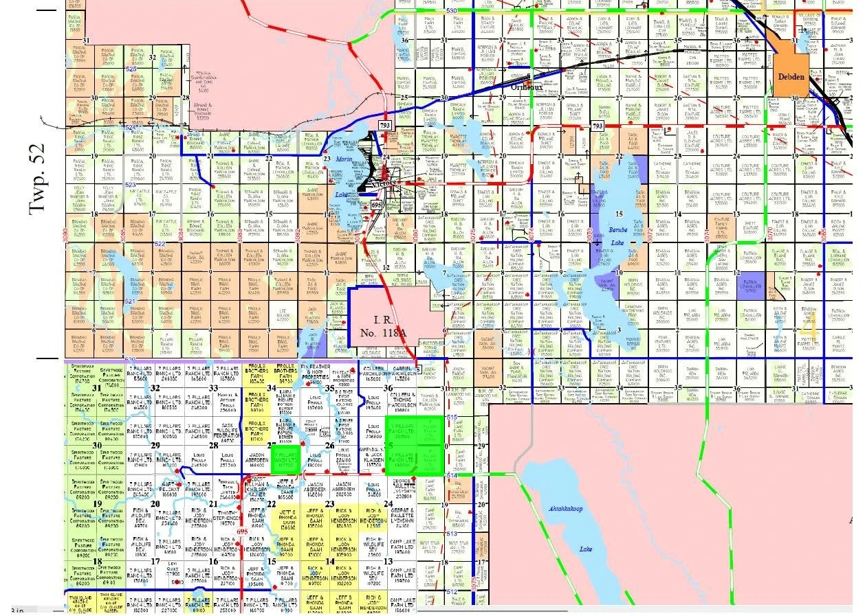 RM 494 & RM 496 map highlighted