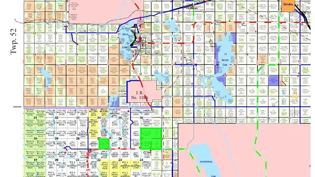 RM 494 & RM 496 map highlighted