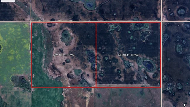 Satellite Image - outlined 2 quarters