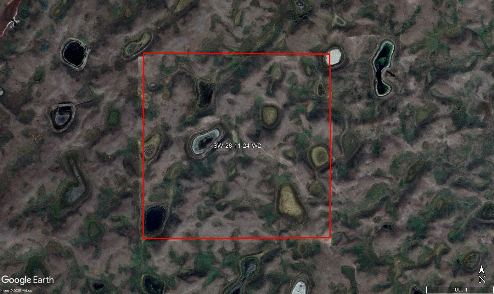 Satellite Image Outlined