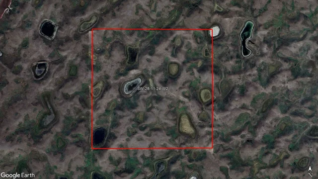 Satellite Image Outlined