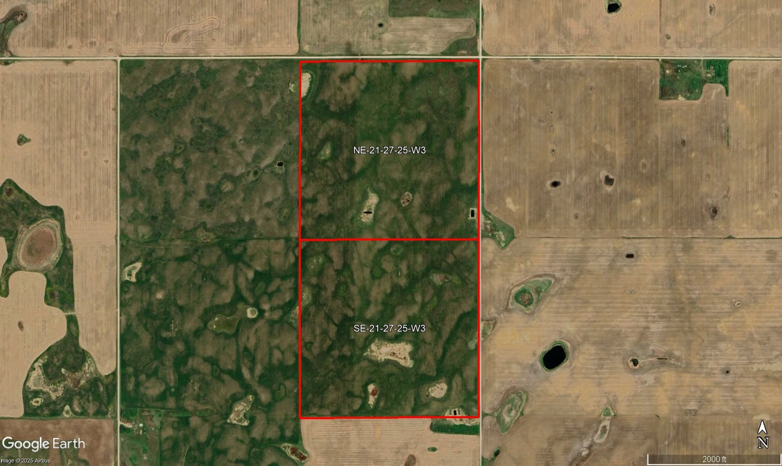 Satellite Image Outlined