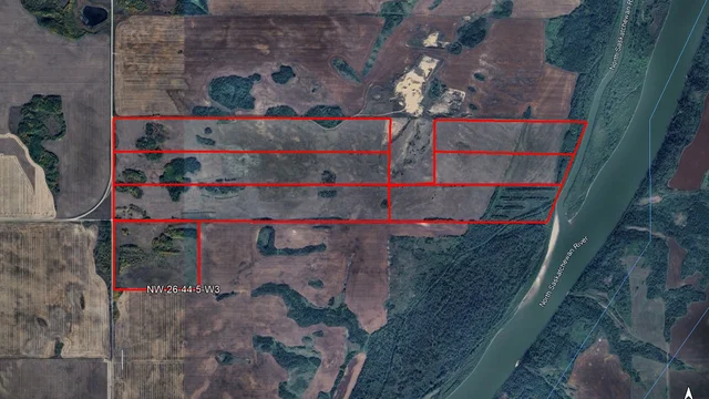 Satellite Image RM 434 outlined