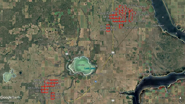 Satellite Image outlined