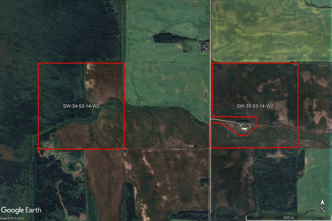 Satellite Image outlined