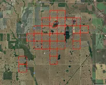 Satellite Image outlined north