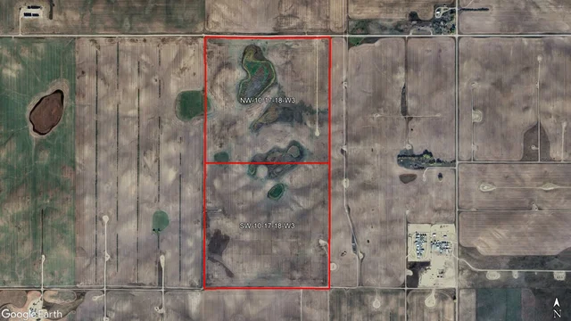 Satellite image outlined