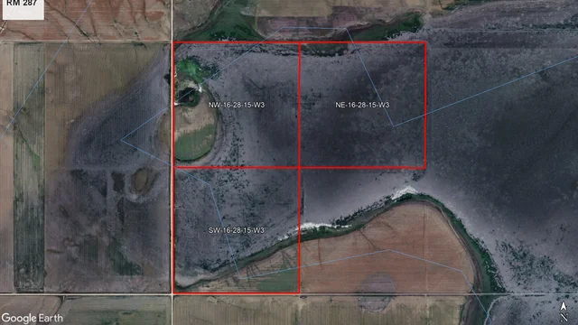 Satellite image outlined