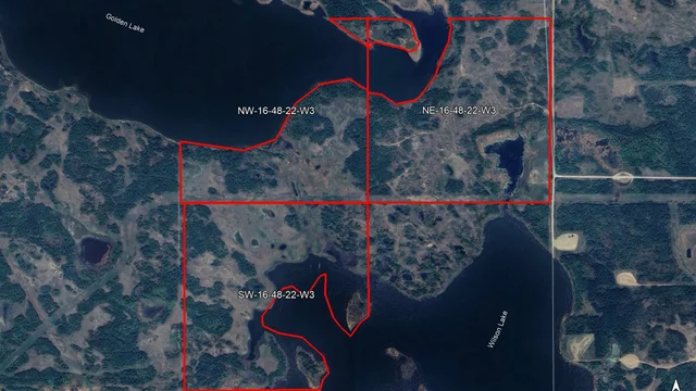 Satellite image outlined